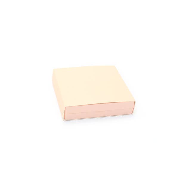 Inca UK – wholesale Gift box – Pale Pink plastic PE film box with card sleeve. 9x9x2.1cm4