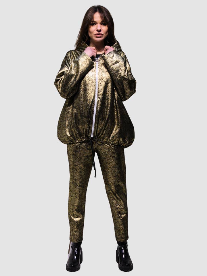 Glitterjakke med hætte - REF: 68522 for engroshandel hos BanBat