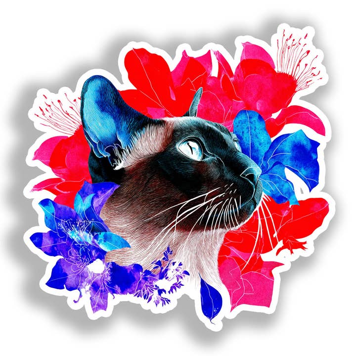 Burmese-Katzen-Aufkleber # A018900 für den Großhandel von Yoonek Graphics