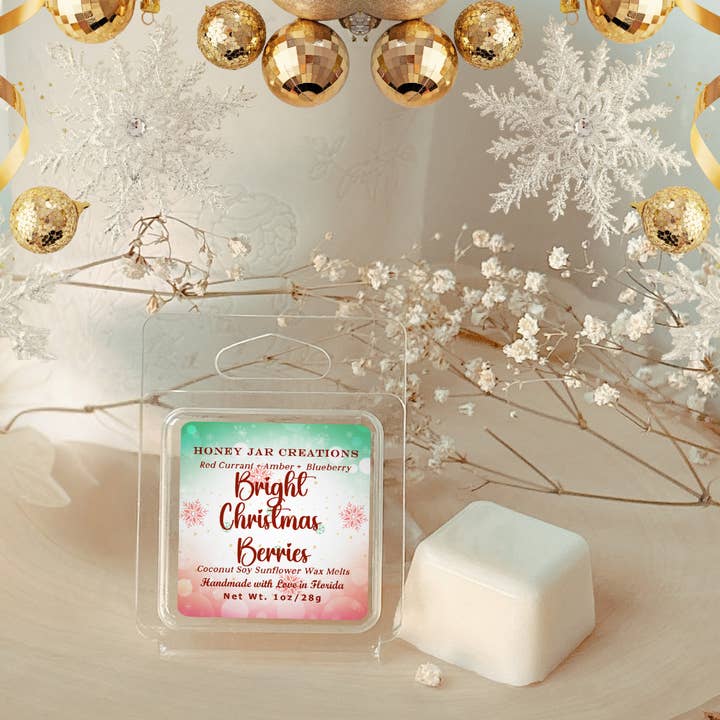 Bright Berries | Christmas-Inspired | Artisan Wax Melts for wholesale by Honey Jar Creations