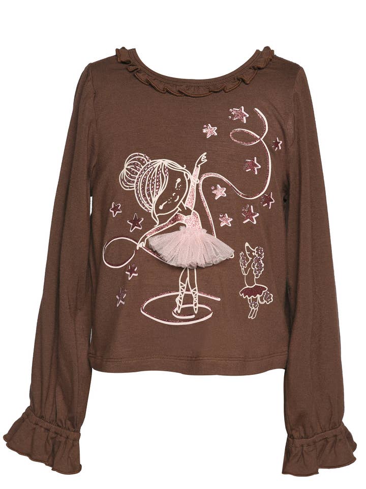 TOP CON ESTAMPADO DE BAILARINA L/S para venta al por mayor de Hannah Banana , Baby Sara