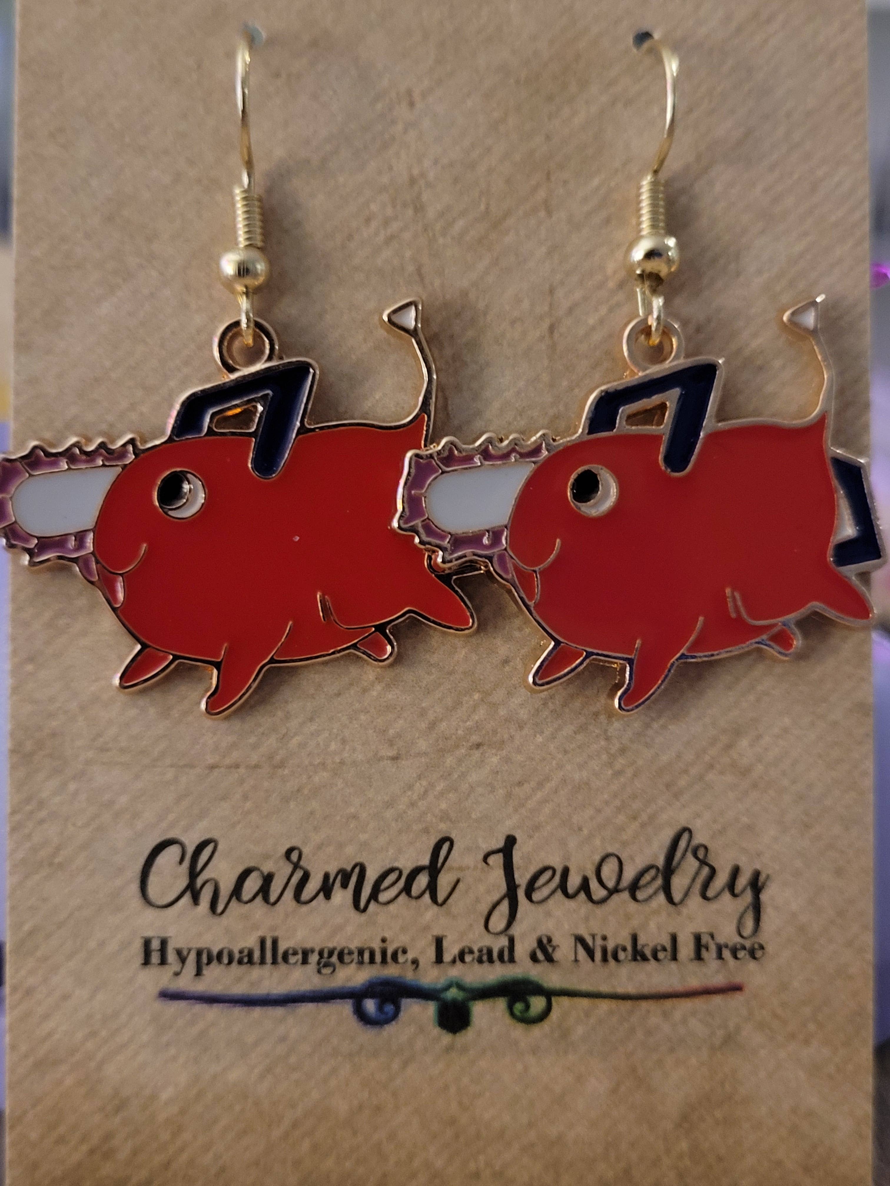 Con-Quest Crafts - Wholesale Jewelry Set - Shounen Anime Inspired Earrings, Necklaces & Zipper Pulls 16