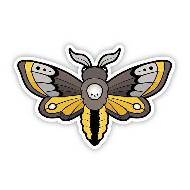 Moth Sticker for wholesale by LuxCups Creative
