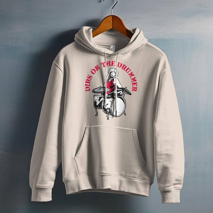 FreakyTeeFactory – Großhandel T-Shirt mit Siebdruck – Damen – Schlagzeuger-T-Shirt, Damen-Rockband-T-Shirt, Hemd für weibliche Schlagzeuger, lässiges Schlagzeug-Grafiktop, Geschenk für Musikliebhaber8