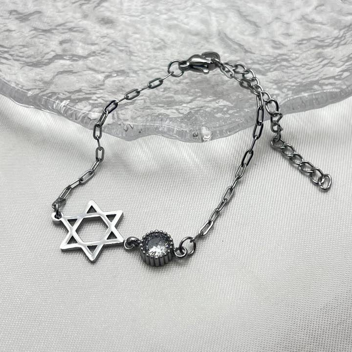 Koch La Ni Jewelry – Großhandel Armband mit Charms/Anhängern – Davidstern-Armband mit Kristallakzent