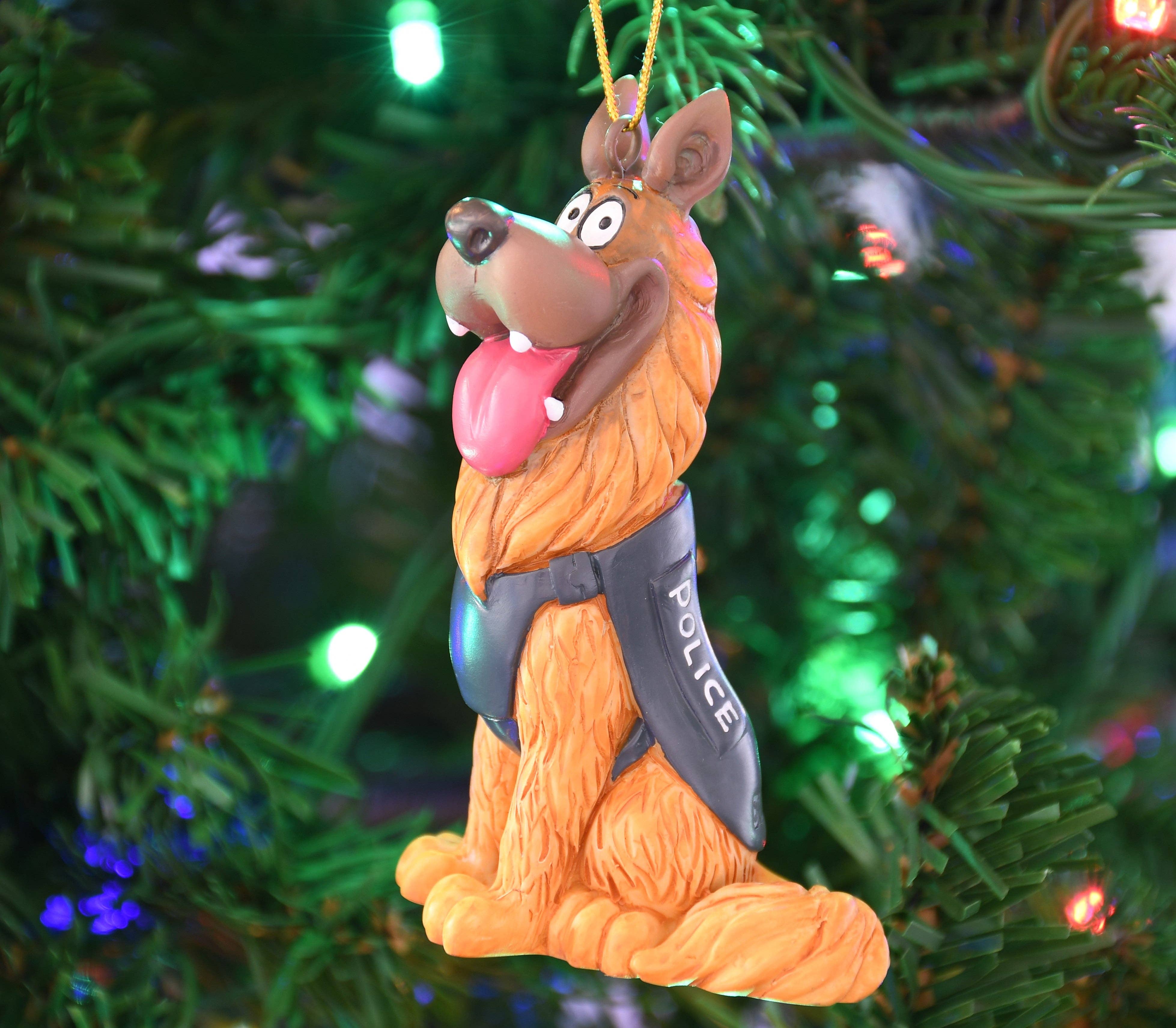 Tree Buddees - Wholesale Ornament - German Shepherd Police Dog K9 Christmas Ornament5