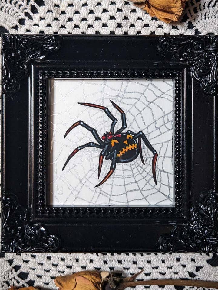 SpiderJack #2 - Peinture Miniature Originale pour la vente par Studio Umbralux