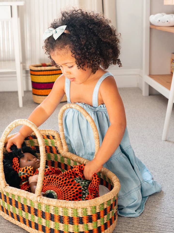 Doll Moses Basket for wholesale by The Bam's Art Shop