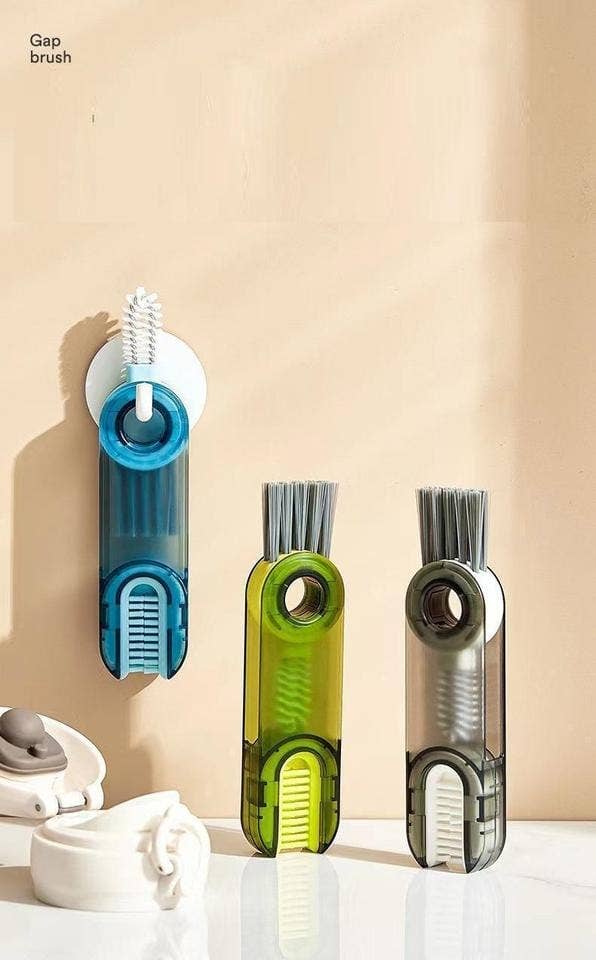 VIGOR - Wholesale Cleaning Brush - 3 in 1 Multifunctional Cup Lid Gap Cleaning Brush Set, Mutip7