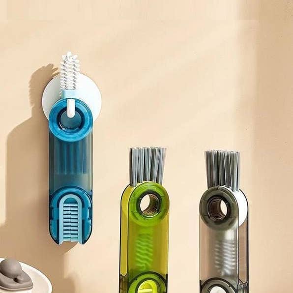 VIGOR - Wholesale Cleaning Brush - 3 in 1 Multifunctional Cup Lid Gap Cleaning Brush Set, Mutip7