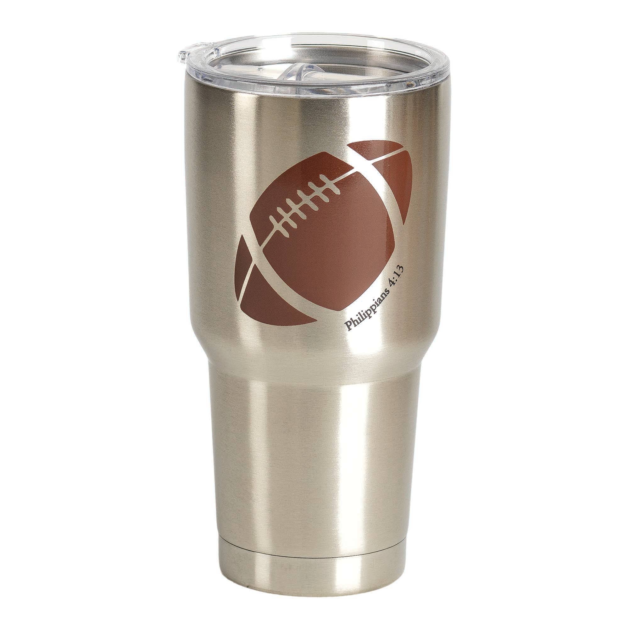 Cottage Garden - Wholesale Insulated Mug/Tumbler - His Football Stainless Steel Tumbler 30 oz1