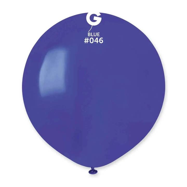 Gemar - 19" Blue Latex Balloons #046 (25pcs) for wholesale by Party Expo, LLC