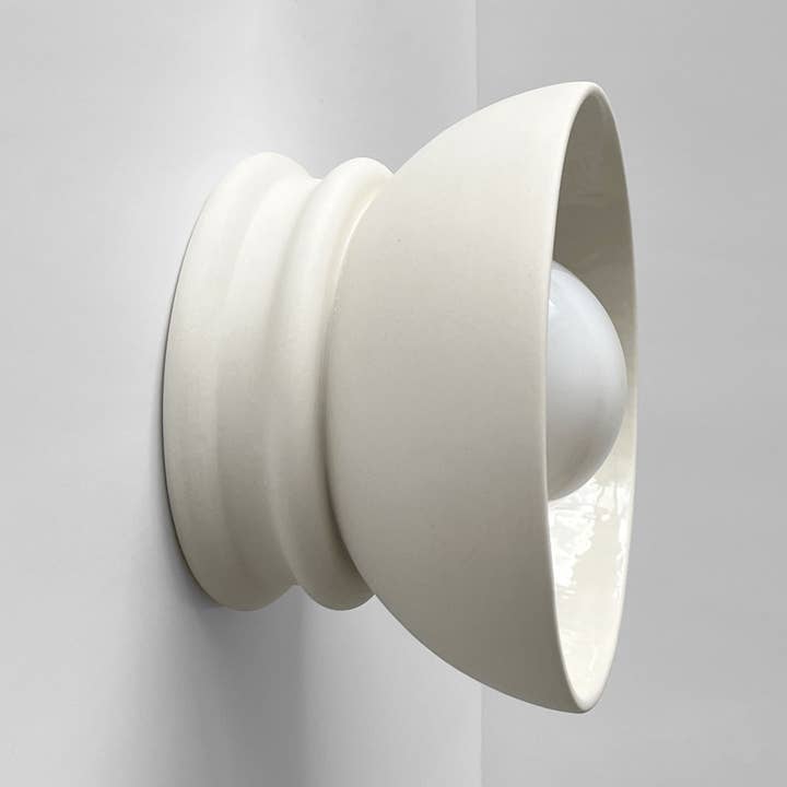 LYSlightlab - Wholesale Sconce - Pompeii Ceramic Wall Sconce | Small Minimalist Flush Mount0