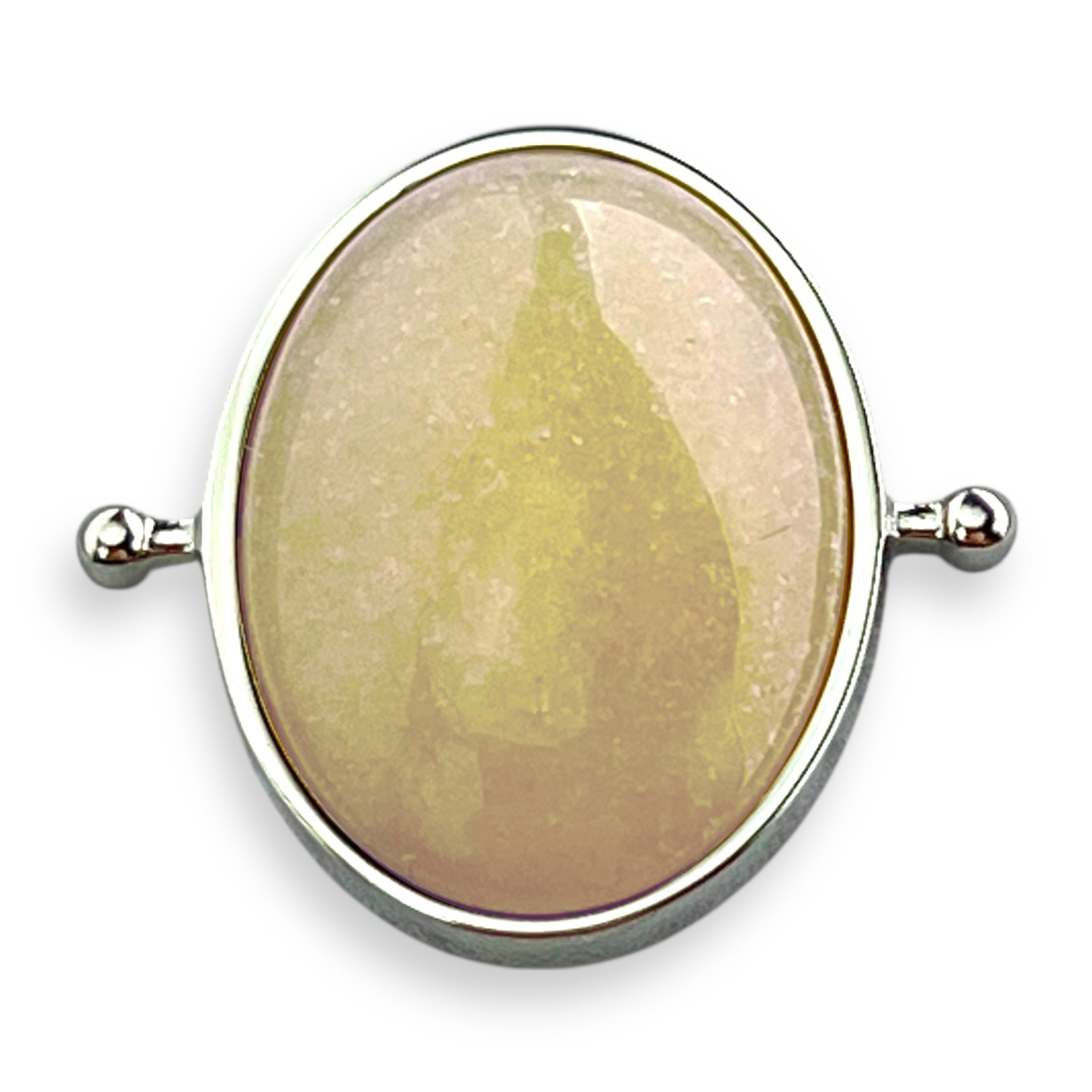 CONQUERing - Wholesale Cocktail/Statement Ring - Yellow Aventurine Oval Crystal Element0