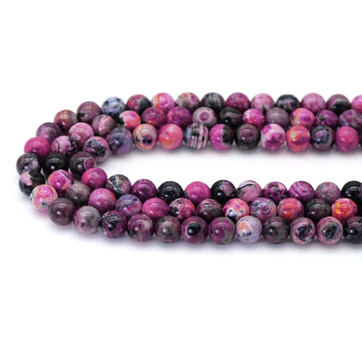 Runde, glatte Perlen aus orangefarbenem Feuerachat, Art.-Nr. #U1778 für den Großhandel von BestBeads&Beyond