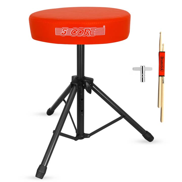5 Core Drum Throne 3" Padded 330Lb Capacity Stool Adjustable for wholesale by K Cube Inc