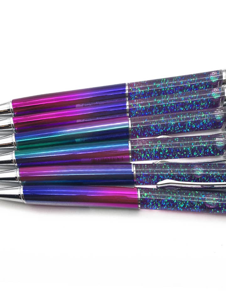 LIQUID GLITTER PEN - RAINBOW - SET OF 6 for wholesale by SNIFTY