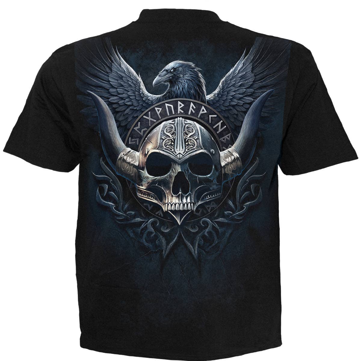 Camiseta negra ODIN'S WARRIOR al por mayor para tu tienda - Faire, image size:1200x1200