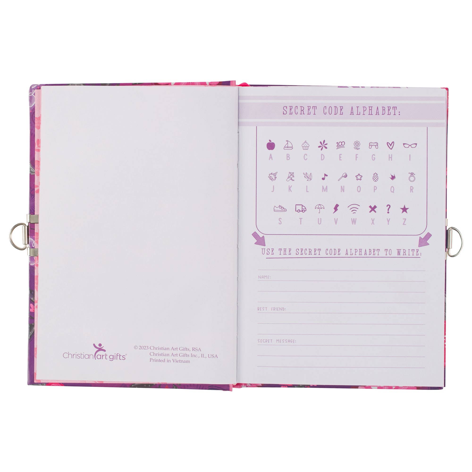 Christian Art Gifts - Vente Journal intime – enfant - Journal de HC La princesse de Dieu 1 Pierre 2:93