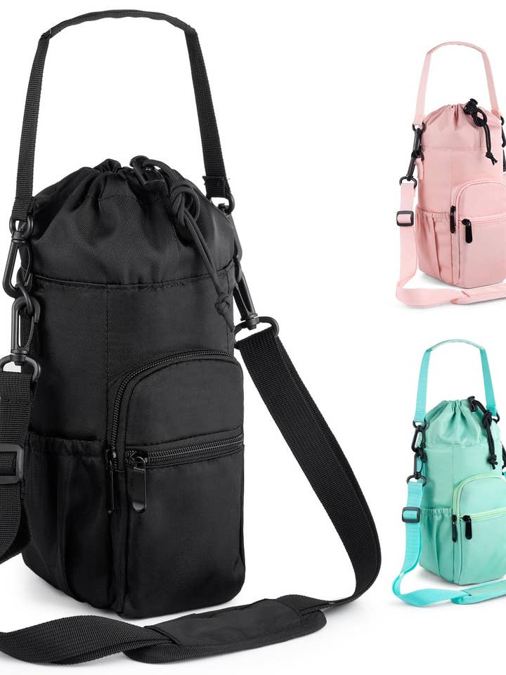 Water Bottle Holder with Strap 32oz 40oz 16 64oz for wholesale by Crave by FW