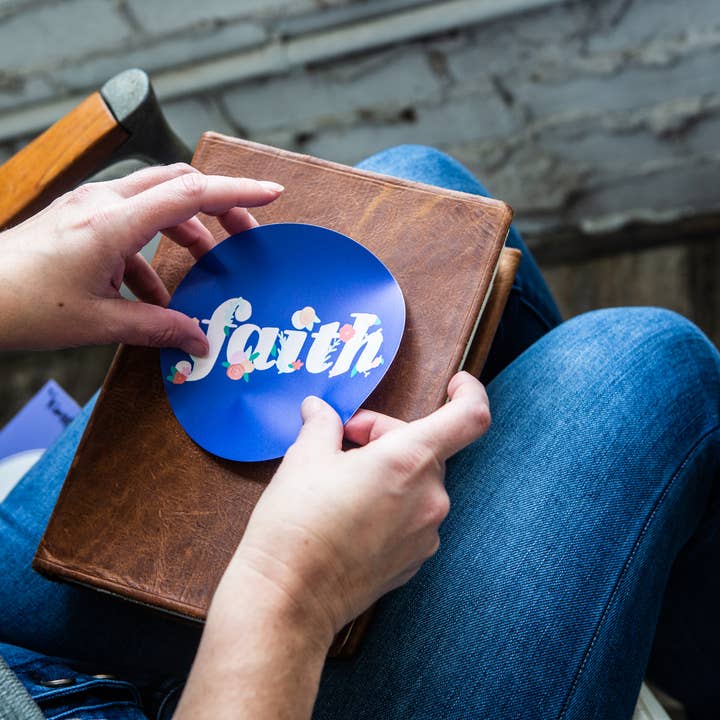 Faith Floral Bible Flair Vinyl Sticker Decal for Bible for wholesale by Kingfolk Co