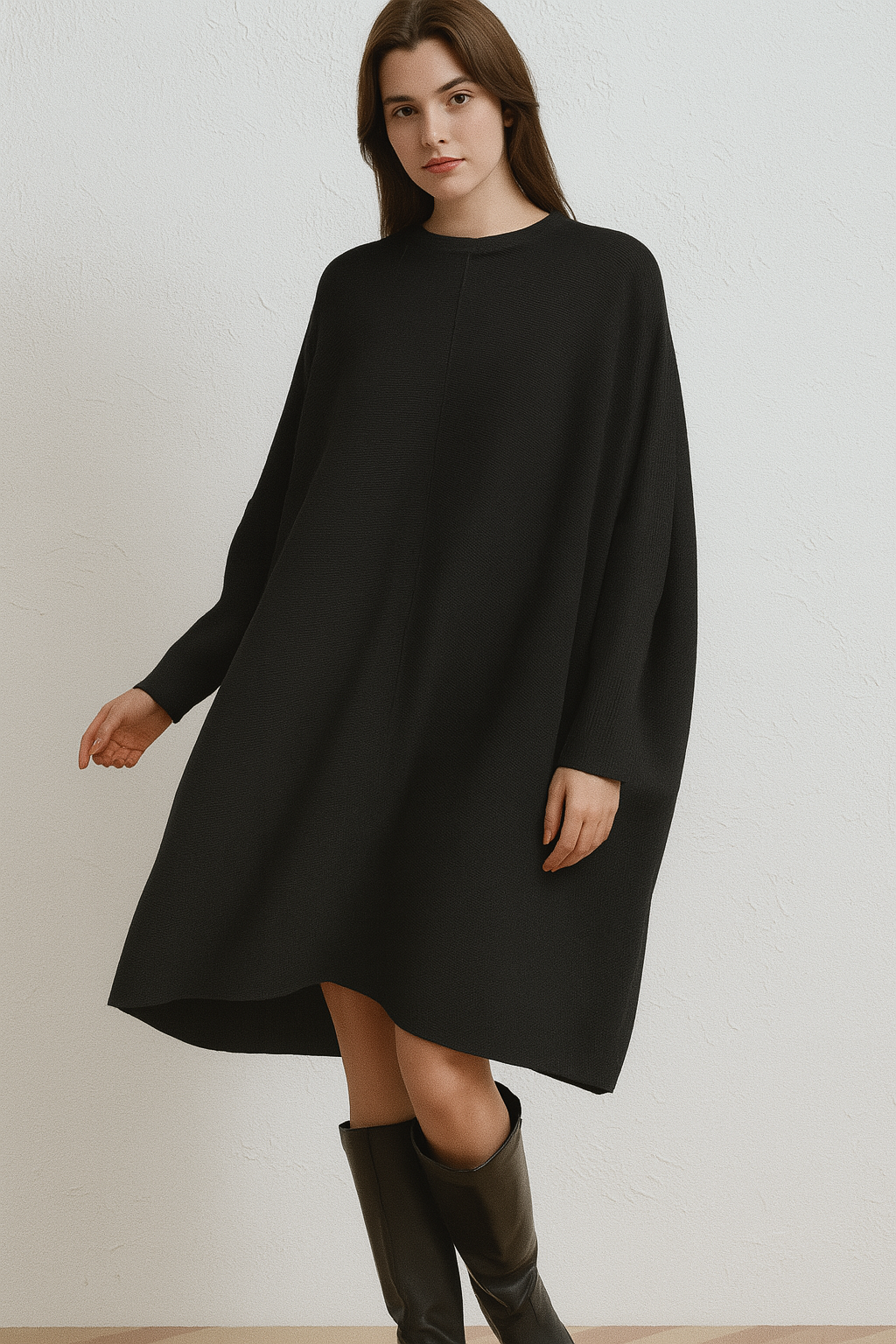 Lucy Sparks - Wholesale Dress - Women's - OVERSIZED RIBBED JUMPER DRESS2