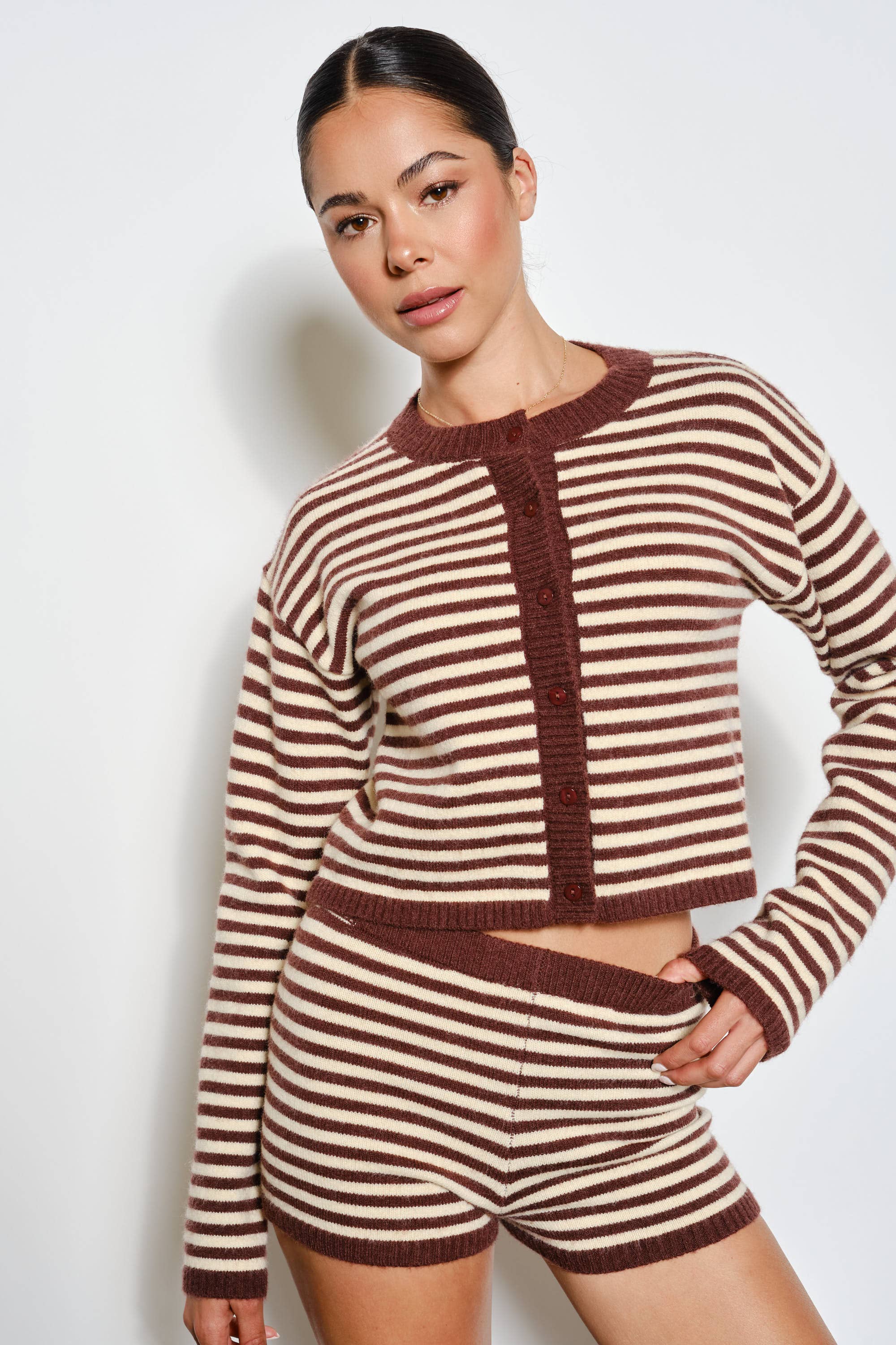 Pretty Garbage - Wholesale Cardigan - Women's - CAREY BUTTON UP CARDIGAN0