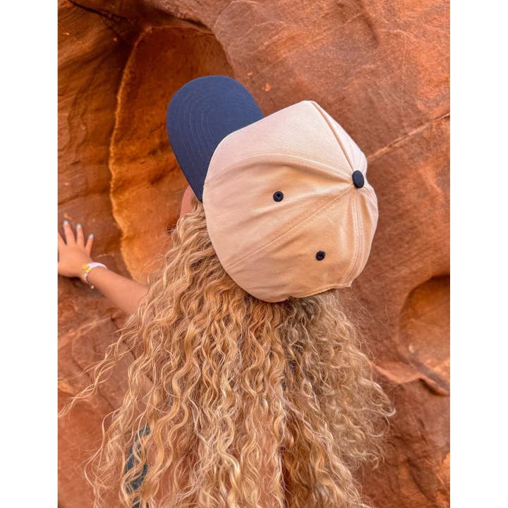MiMi Wholesale - Wholesale Trucker Hat - Women's - TCM0002 Two Tone Canvas Trucker Hat