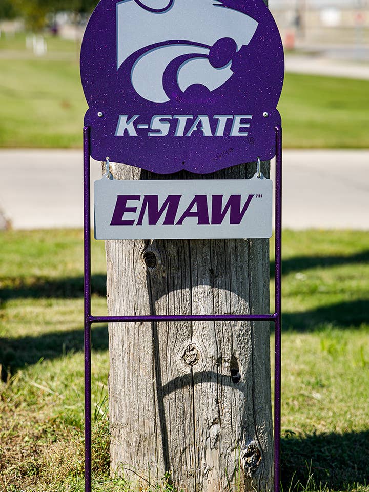 KANSAS STATE WILDCATS Metal Yard Sign for wholesale by SWEN Products