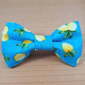 Lemon Summer Bow Tie for wholesale by Cheeky Chic Bows