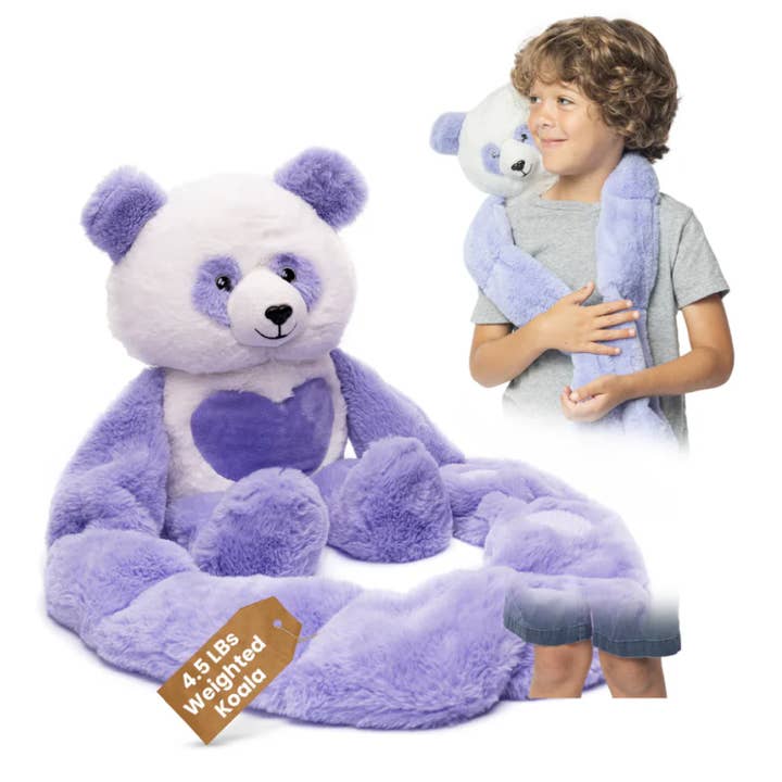 Vægtet plysbjørn krammer for engroshandel hos Plushland