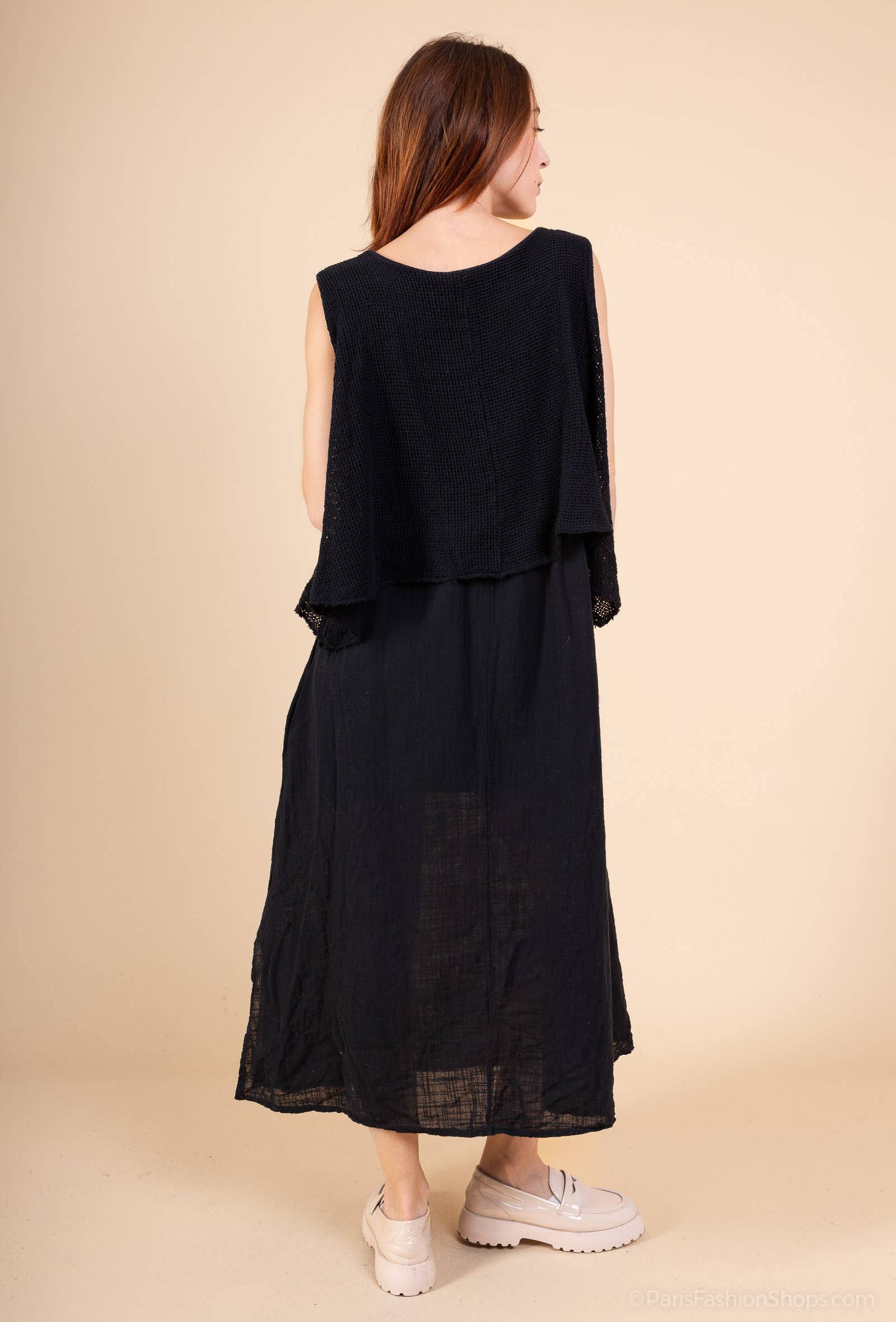 Shyloh – Engroshandel Kjole - Dame – Kjole i to materialer af bomuld 304967