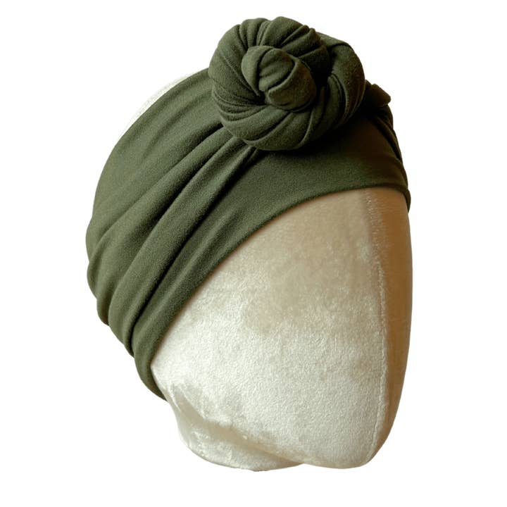 Faixa de Cabelo Verde Oliva por atacado de The Sassy Olive Handmade Headbands