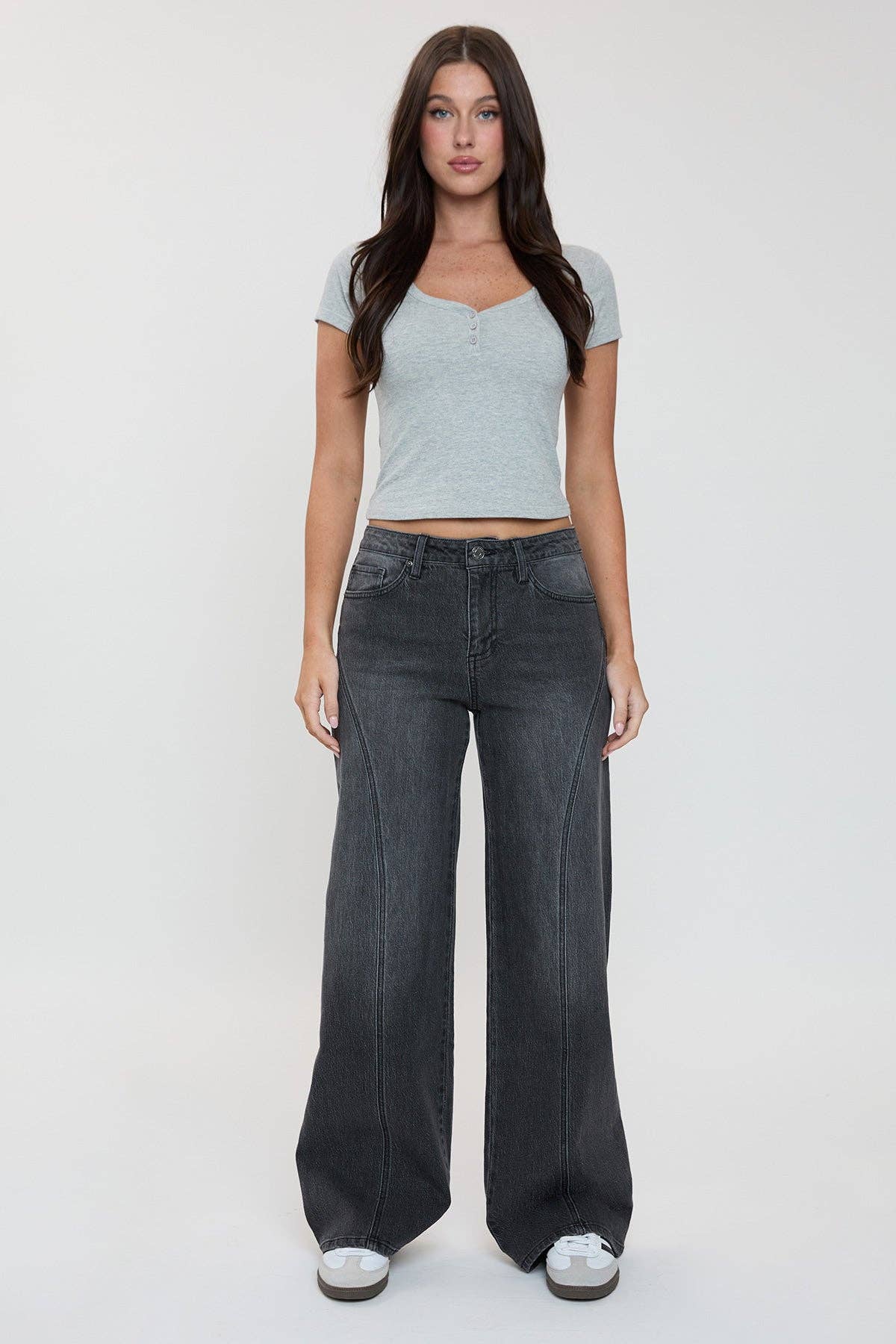 YMI – wholesale Jeans - Dam – Luxe Bella Sömdetalj Vida Jeans-P07319914
