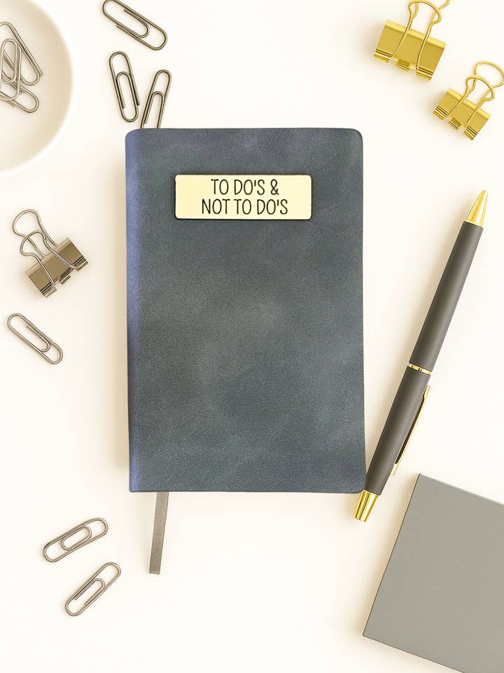Mini Memos™️ Journal|To Do's And Not To Do's Small Faux Leather Pocket Notebook for wholesale by Write This Way