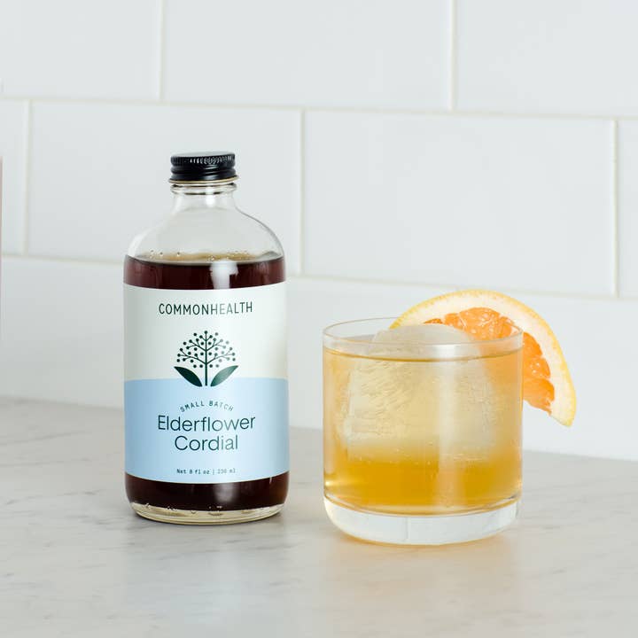 Commonhealth Elderberry - Vendita all'ingrosso Mix/sciroppo per cocktail - Fiore di sambuco Cordial - 8 oz1
