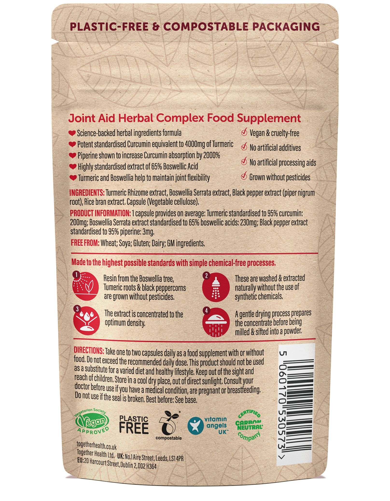 Together Health – wholesale Oralt tillskott/Vitamin – Gemensamt stöd — Gemensamt tillägg — 30 kapslar1