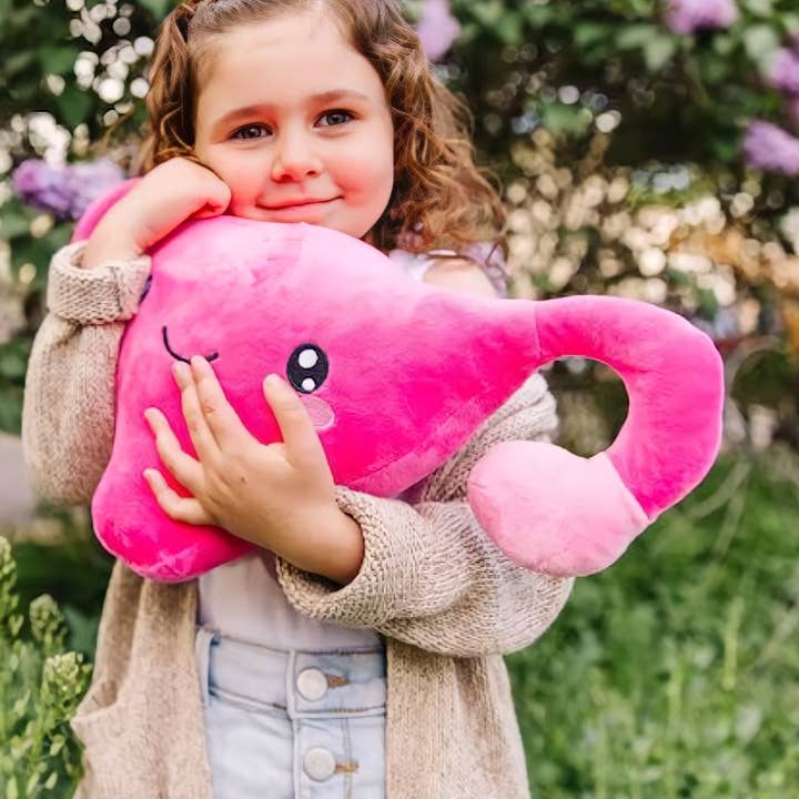 Uterus Plush Organ - Who put the cuter us in uterus? for wholesale by Nerdbugs