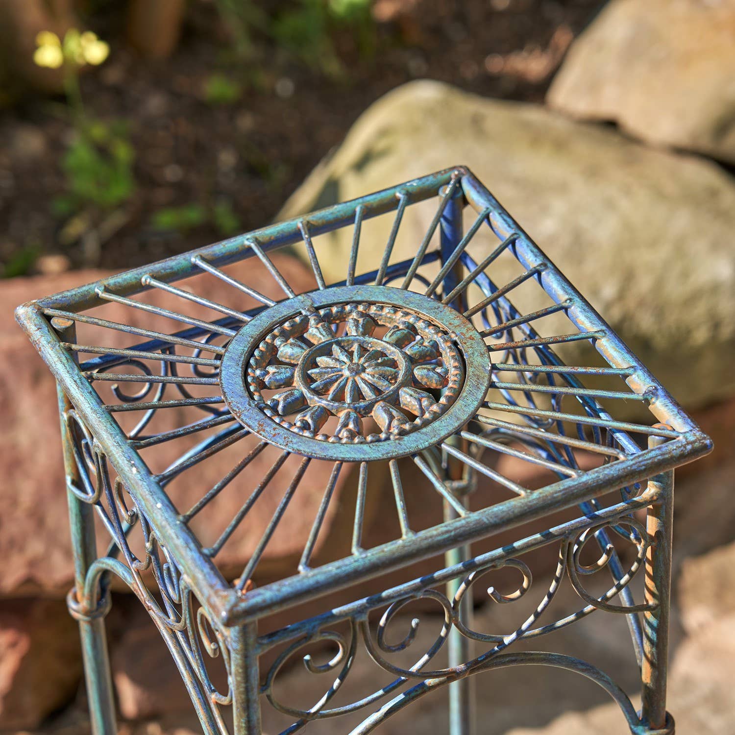 Zaer Ltd. International - Wholesale Plant Pot Stand - Copenhagen 1843 Square Plant Stand Tables - 3PC/Set -Options11