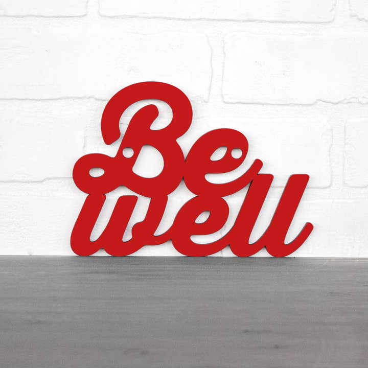 Be Well Laser Cut Wall Art, Inspirational Home Decor for wholesale by Spunky Fluff