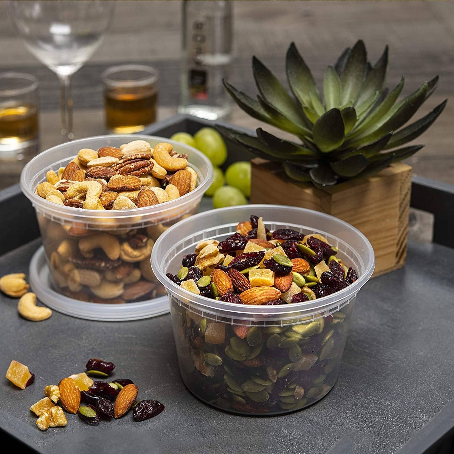 singleware - Wholesale Food Storage Container - 16-Ounce Clear Deli Containers with Lids | Stackable, BPA-Free Food Storage Container Set | Recyclable Space Saver Airtight Container for Kitchen Storage, Meal Prep, Take Out | 40 Pack2