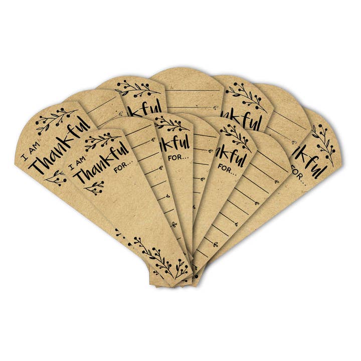 Turkey on the Table – wholesale Decorative tabletop object – Replacement Thankful Feathers®- Kraft Brown