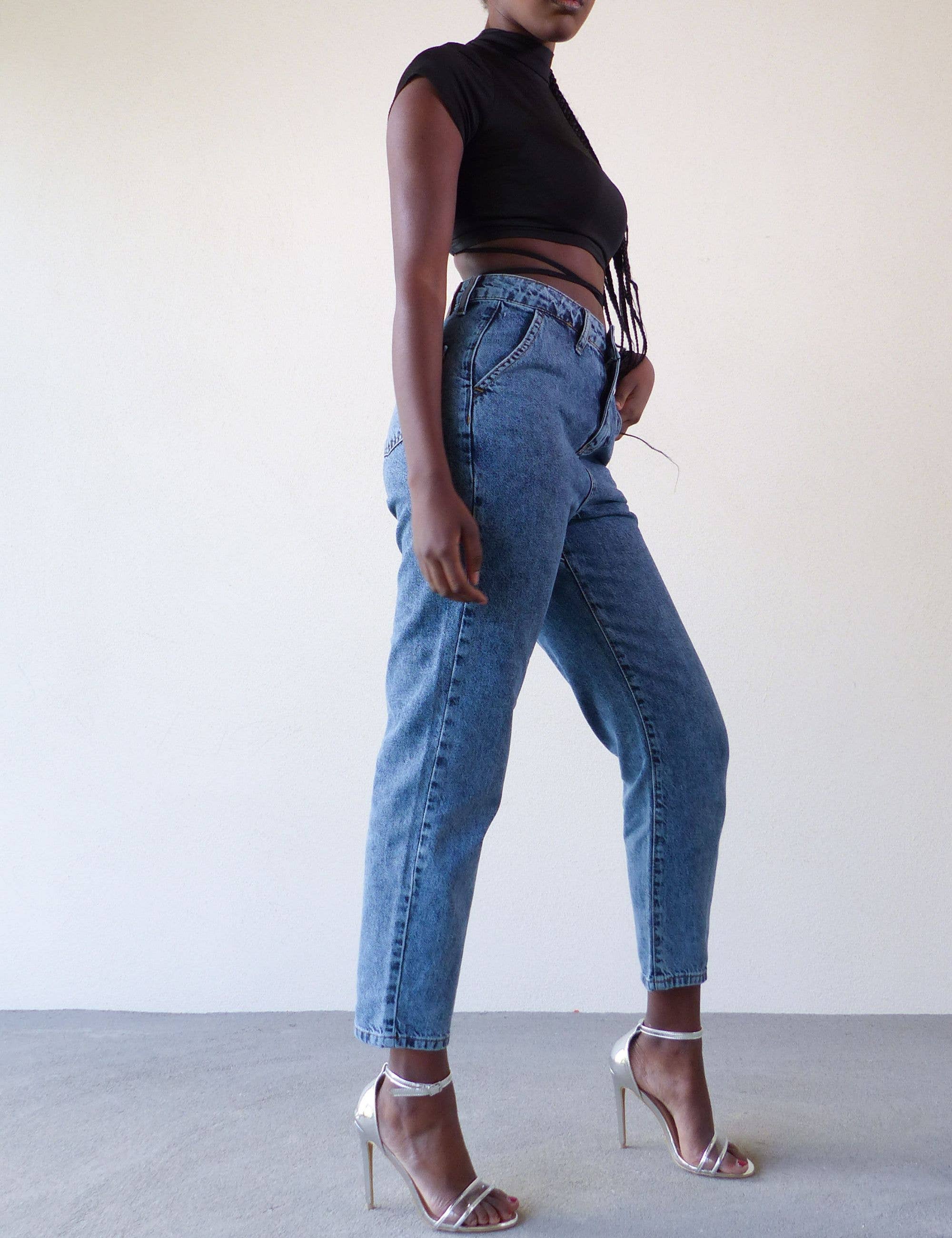 SPONTANÉ - Wholesale Jeans - Women's - Women's mom jeans - High waist - 80s style revisited