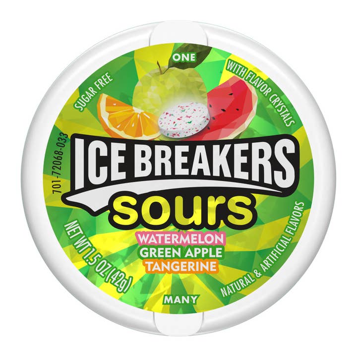 iSweet.ca - Wholesale Hard Candy - US - Ice Breakers Fruit Sours - Green Apple & Watermelon