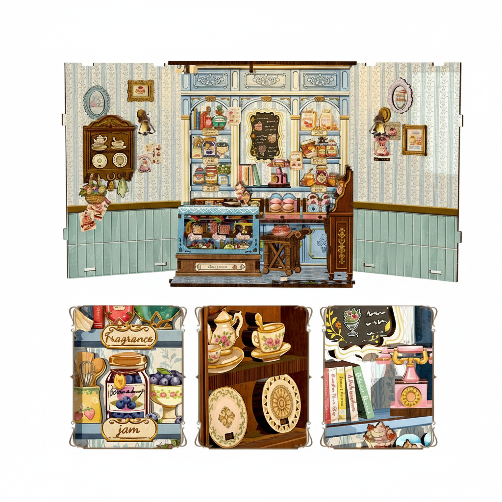 Hands Craft Intl - Wholesale Puzzle - Kids - DIY Book Nook Kit: Sweet Marie3