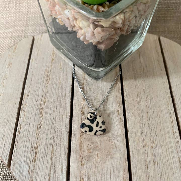 Pandora’s Clay Box - Wholesale Pendant/Charm Necklace - Assorted prints - handmade polymer clay heart necklace2