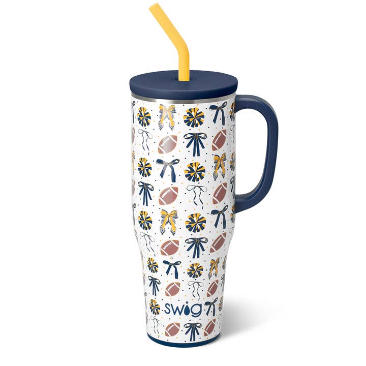 Nous avons l'esprit Tasse Méga Marine + Jaune (40oz) pour la vente par Swig Life
