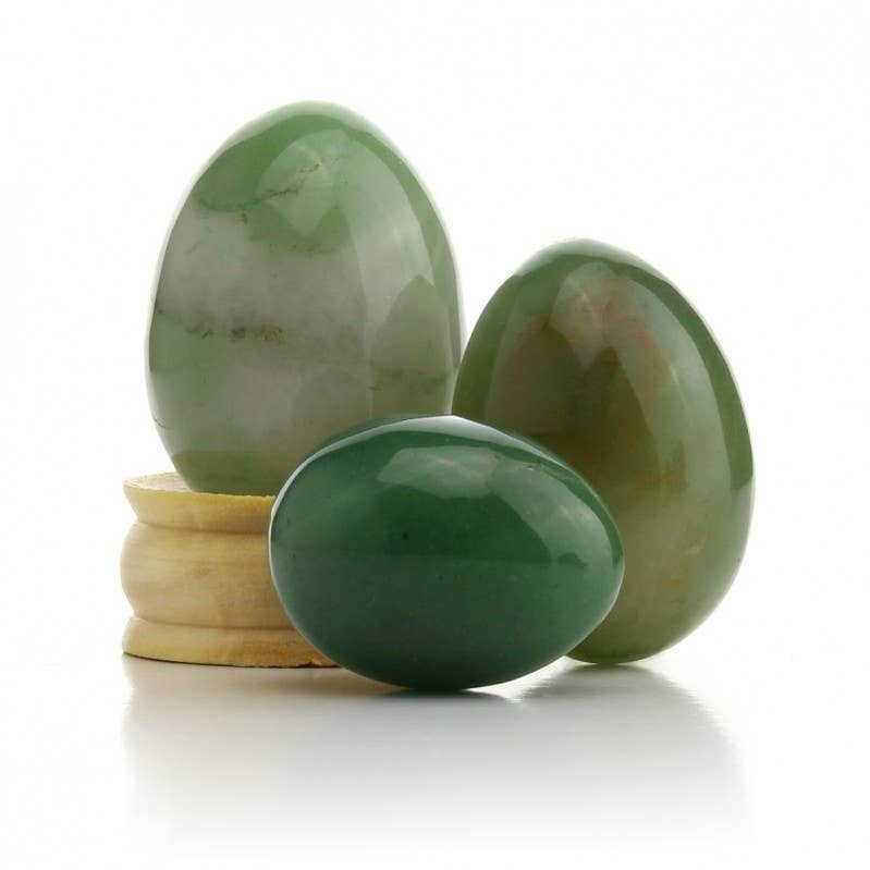 UniArt - Wholesale Spiritual Stone/Crystal - Green Quartz Eggs