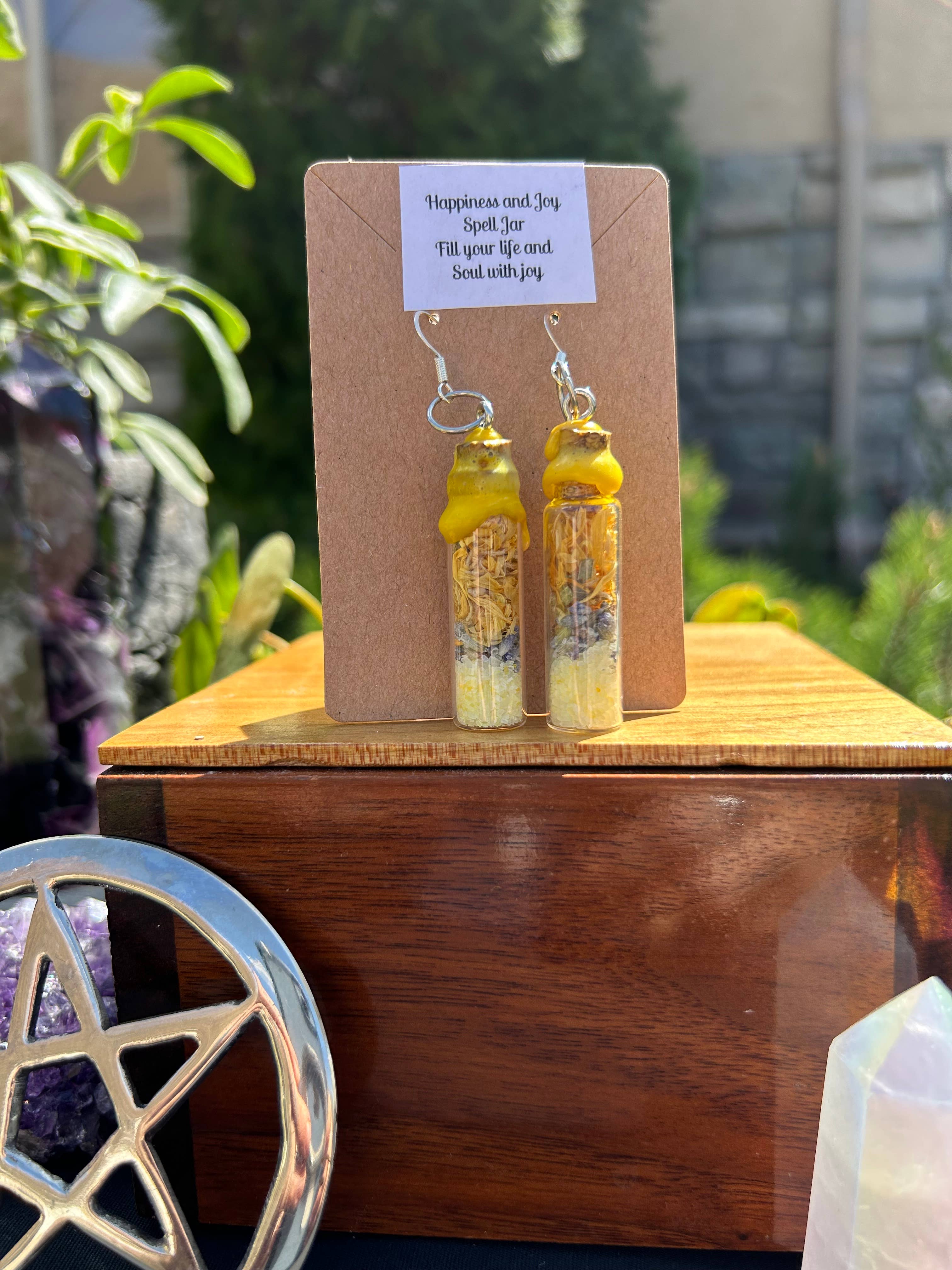 You Are Uniquely Magic - Wholesale Dangle Earrings - Happiness and Joy Spell Jar Earrings 1