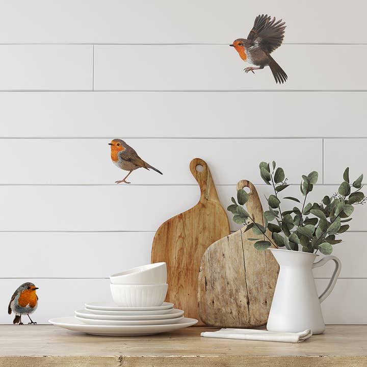 MYRTE - Vente Autocollant mural - Autocollant mural Illustration Robin3